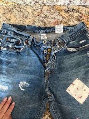 Lucky Brand Women's CUSTOM Distressed Boyfriend Jeans